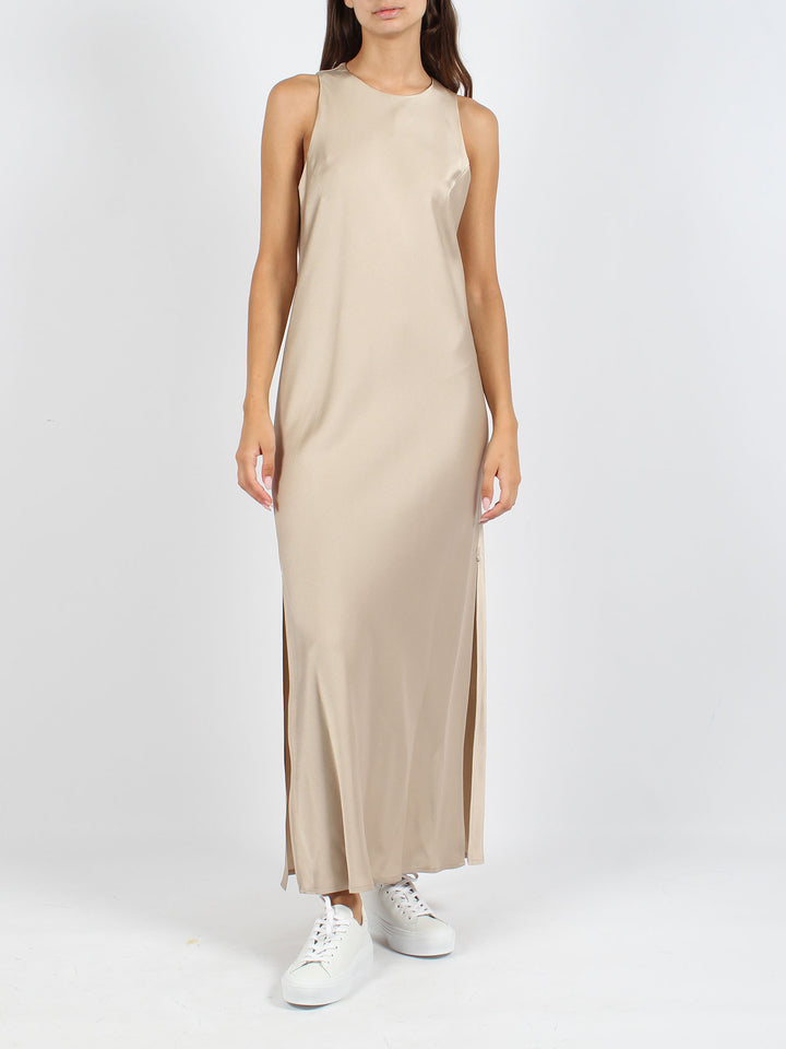 Fluid satin dress