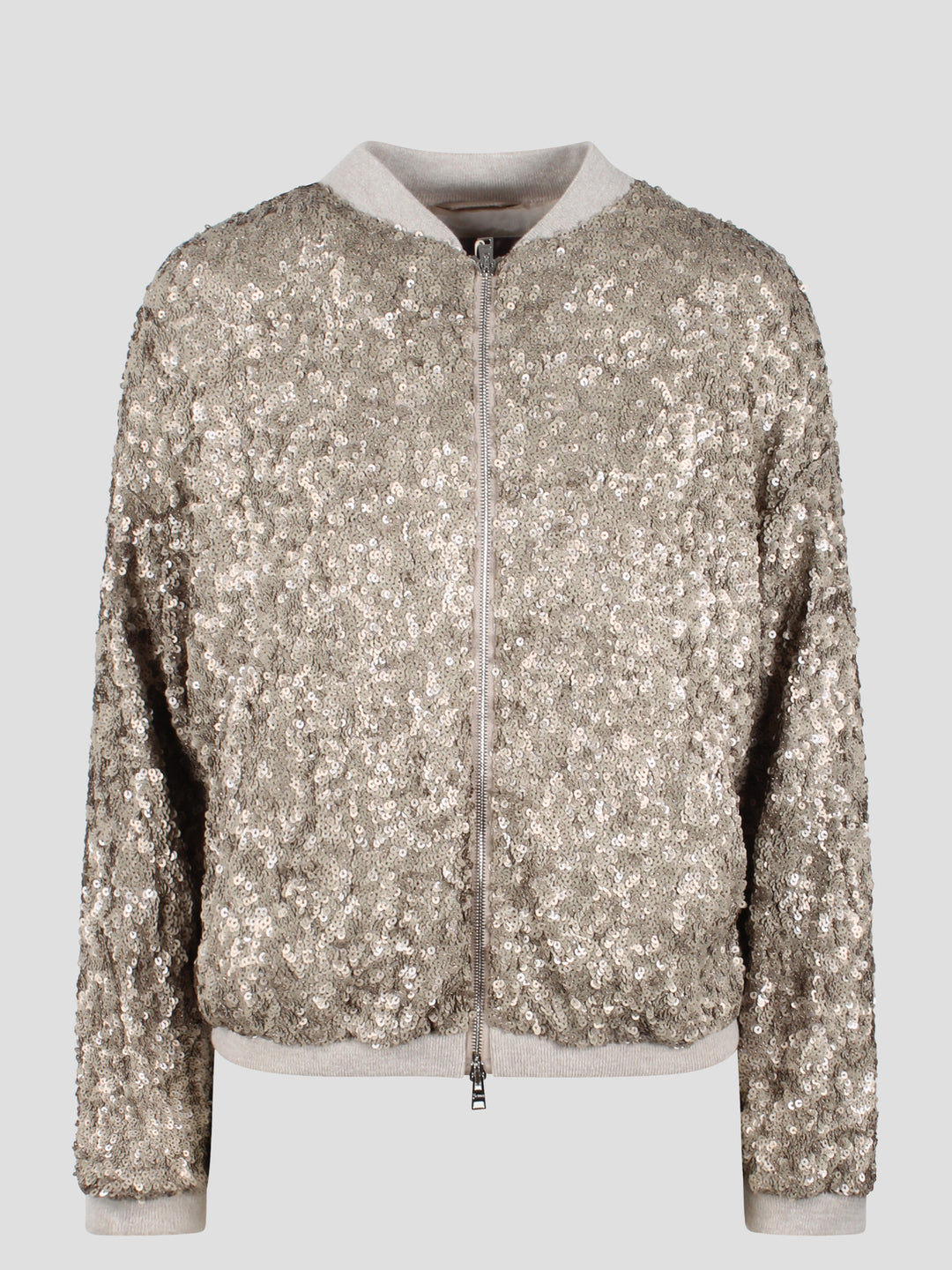 Resort shiny expression bomber jacket