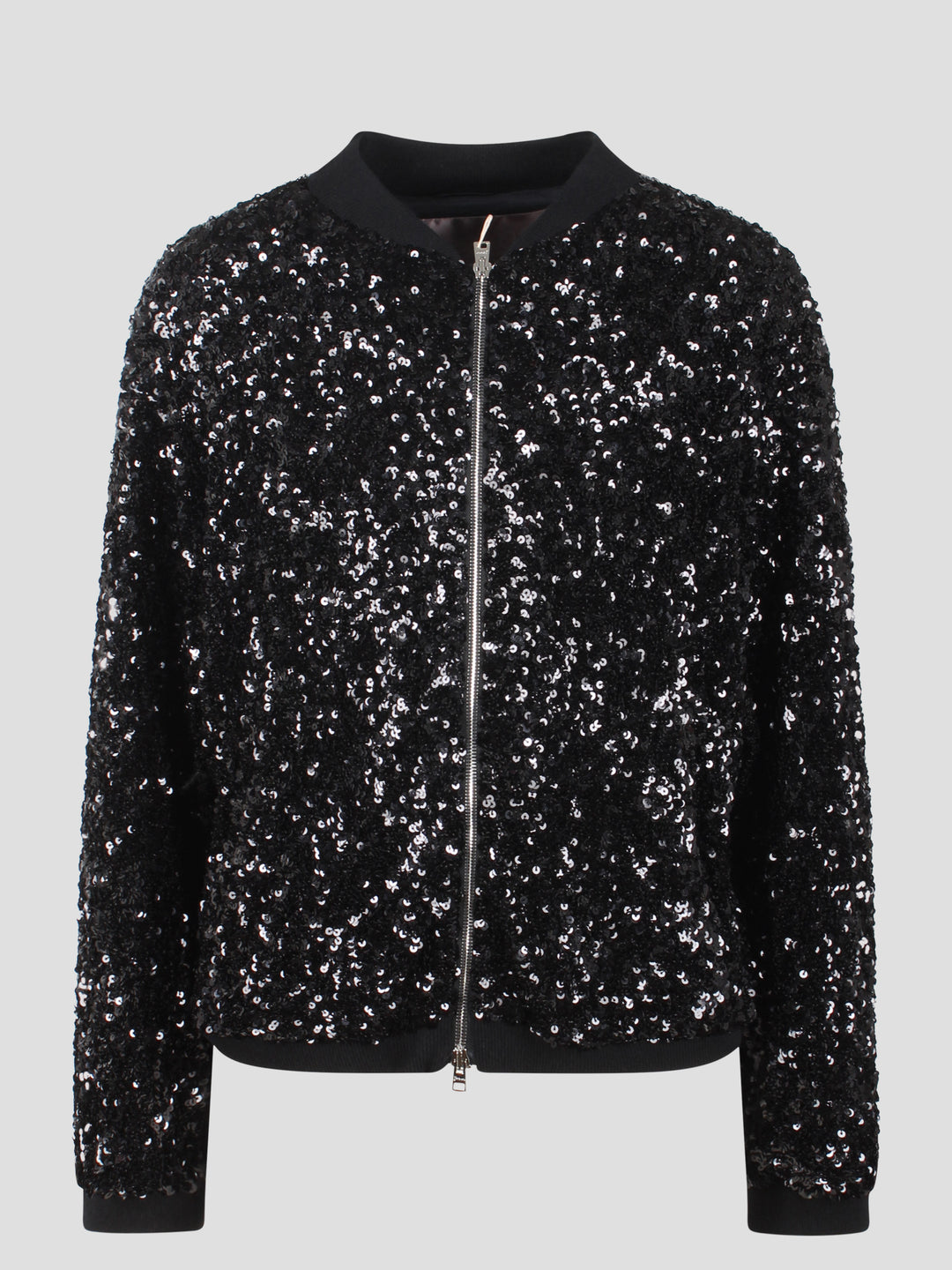 Resort shiny expression bomber jacket