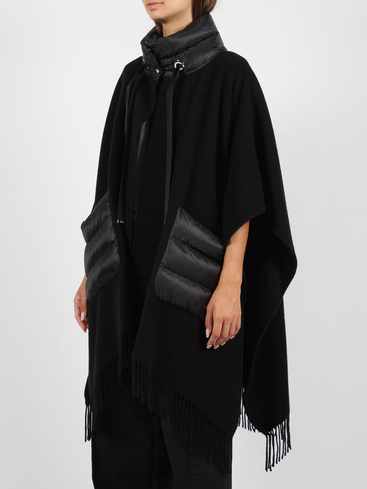 Wool resort poncho