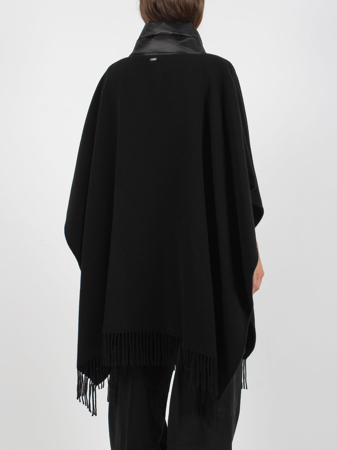 Wool resort poncho