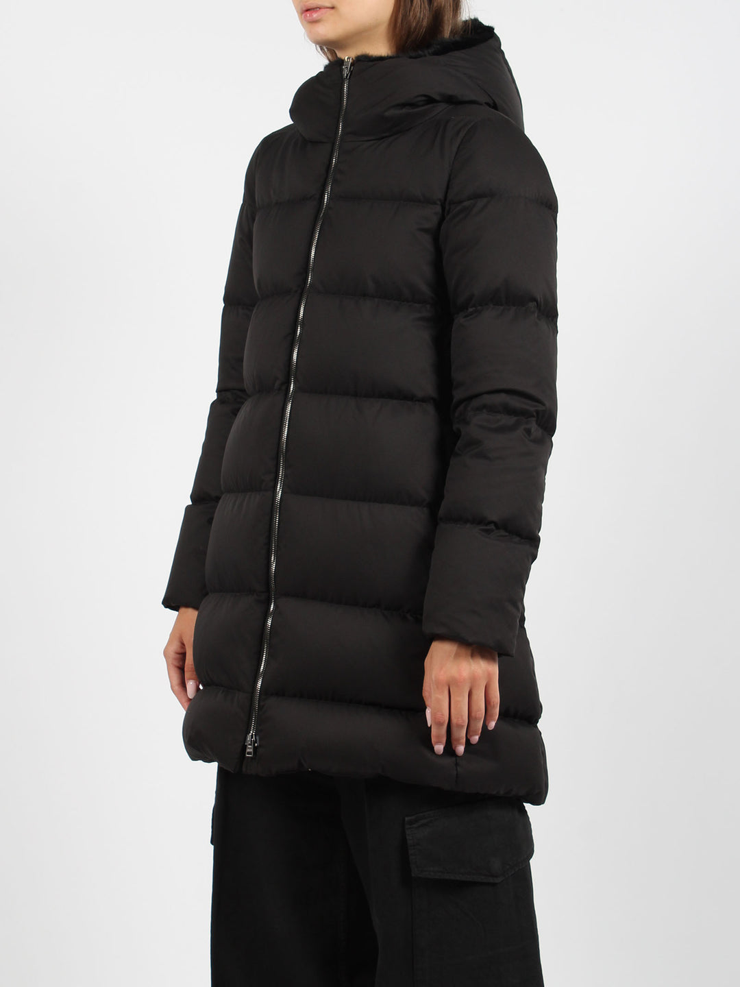 Soft twill down jacket