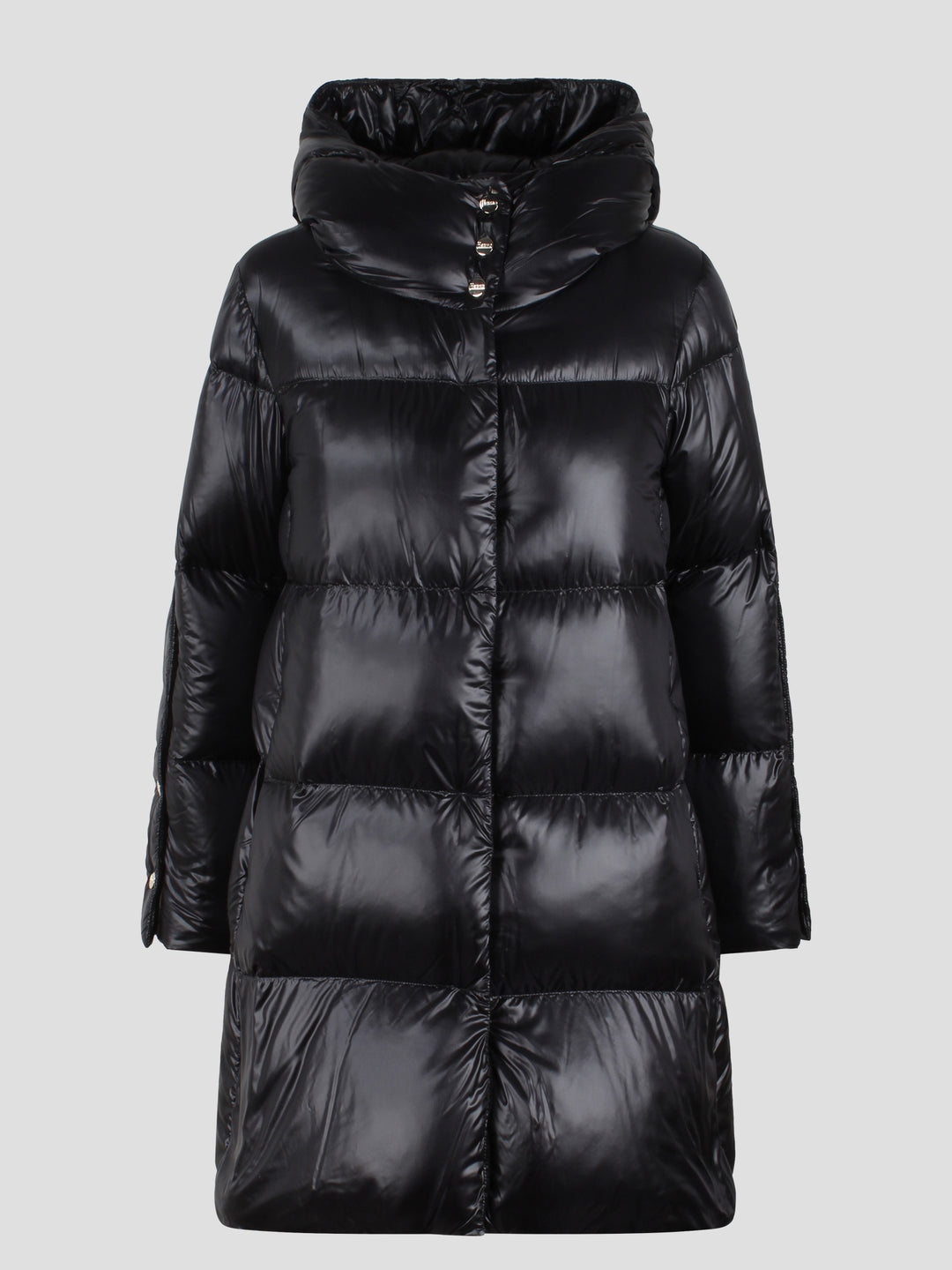 A-line midi down jacket