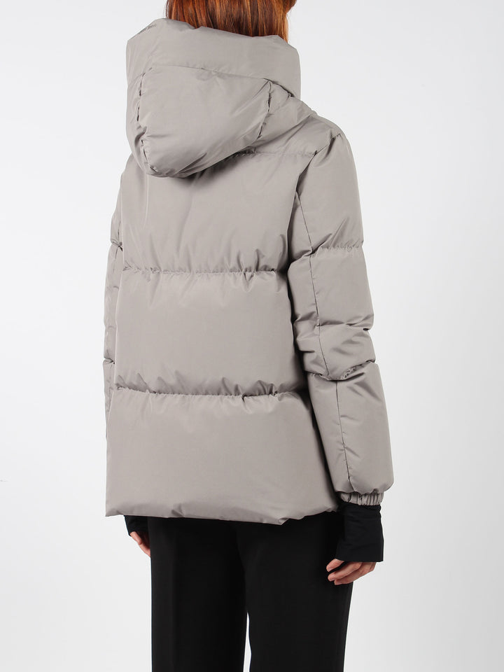 Hooded down jacket