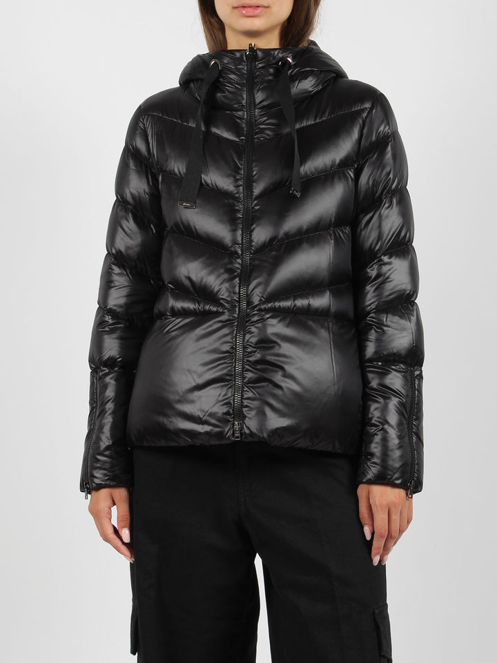 Nylon short down jacket