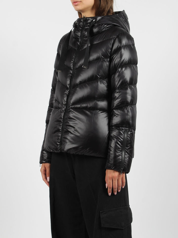 Nylon short down jacket