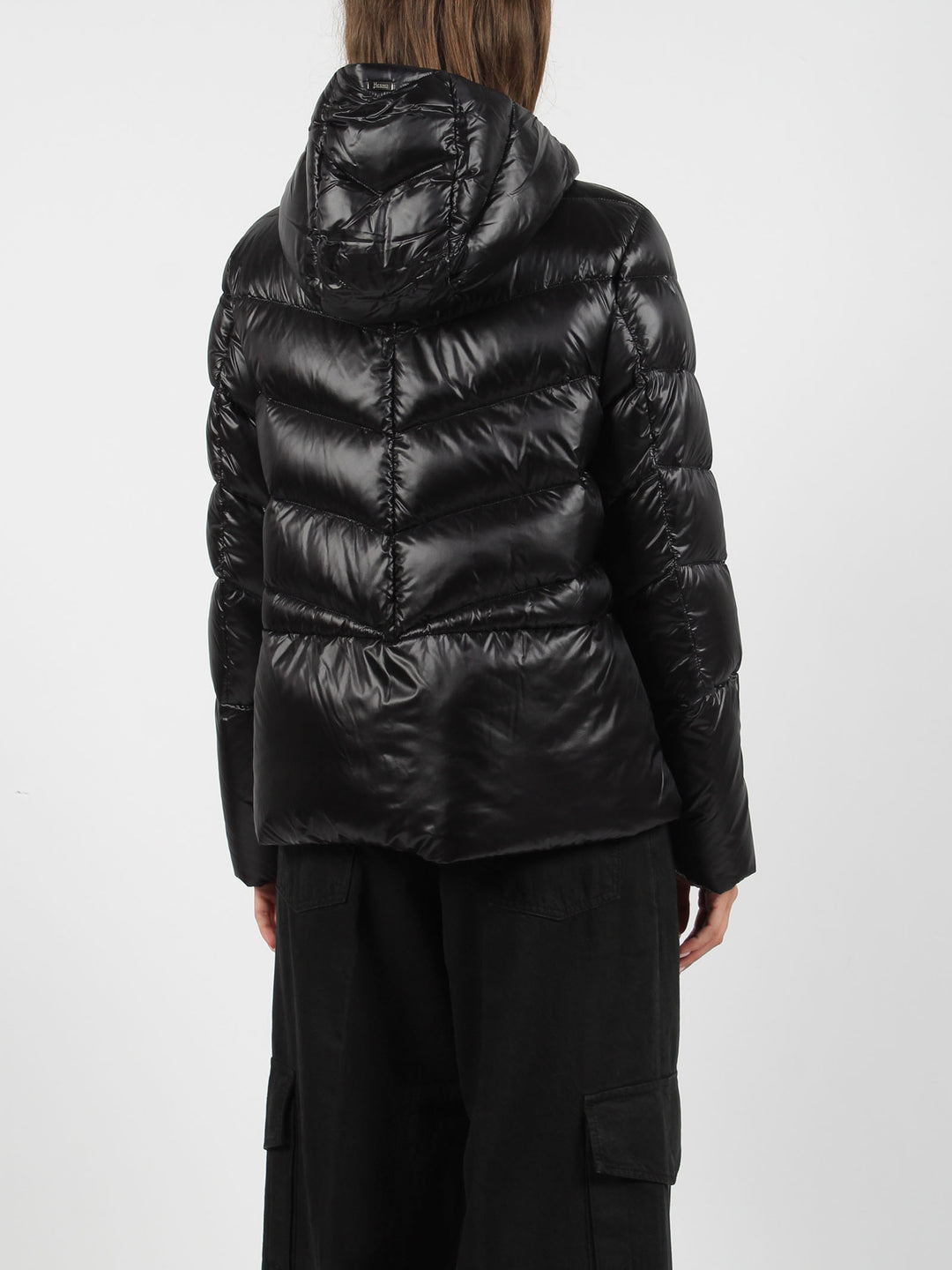 Nylon short down jacket