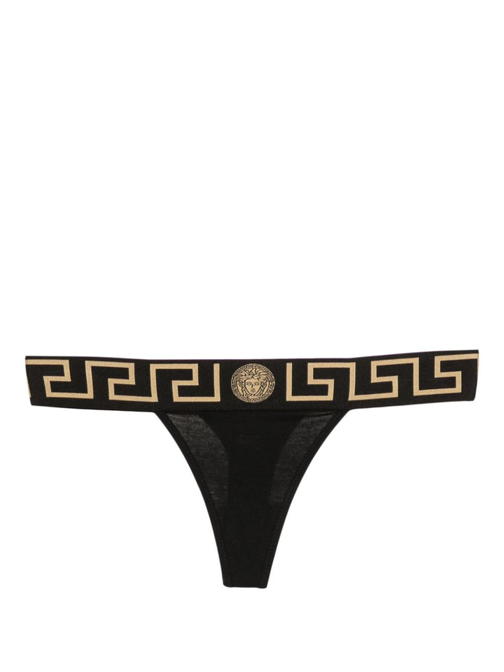 Greek Key edge thong