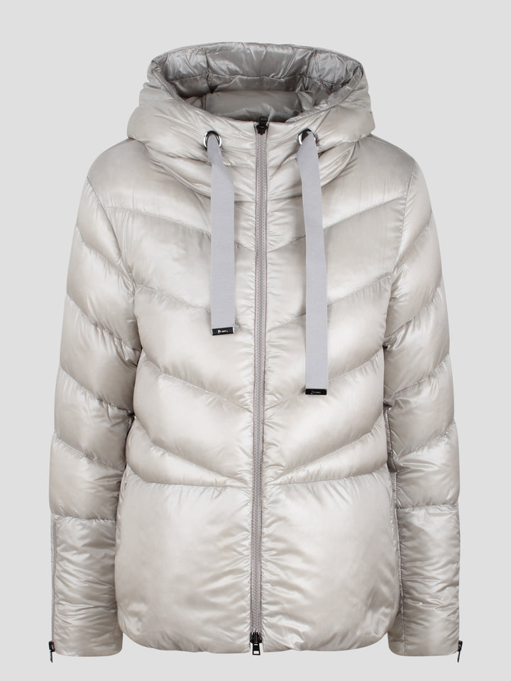 Nylon short down jacket