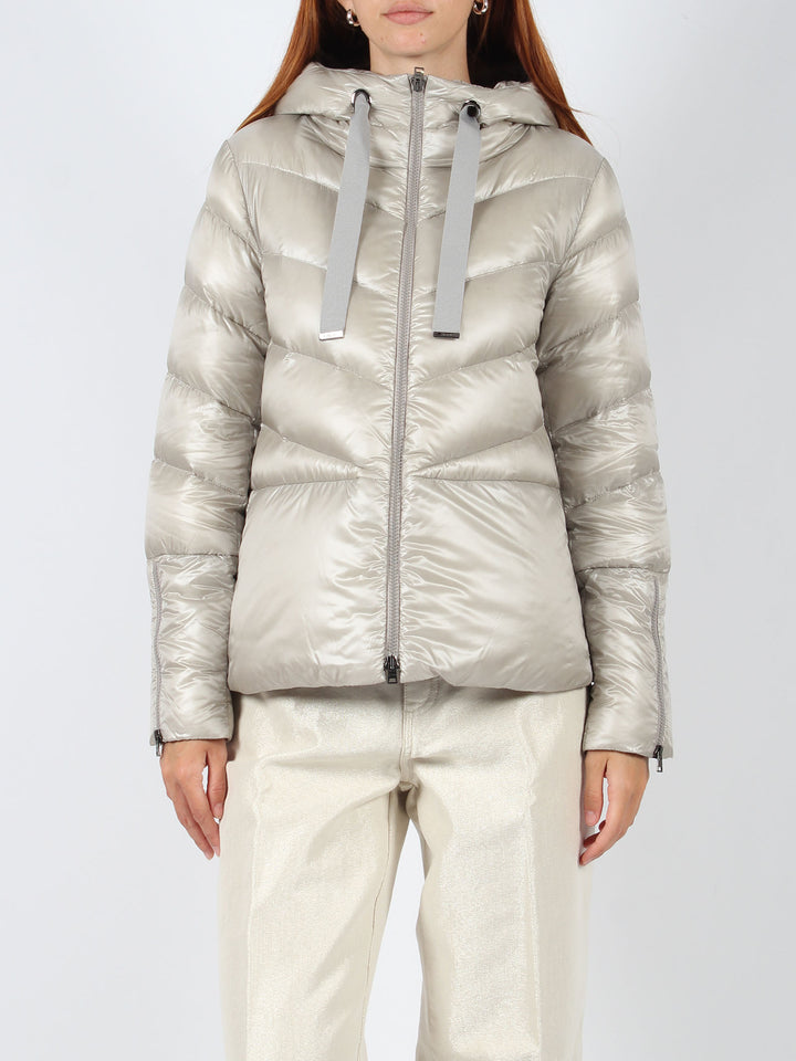 Nylon short down jacket