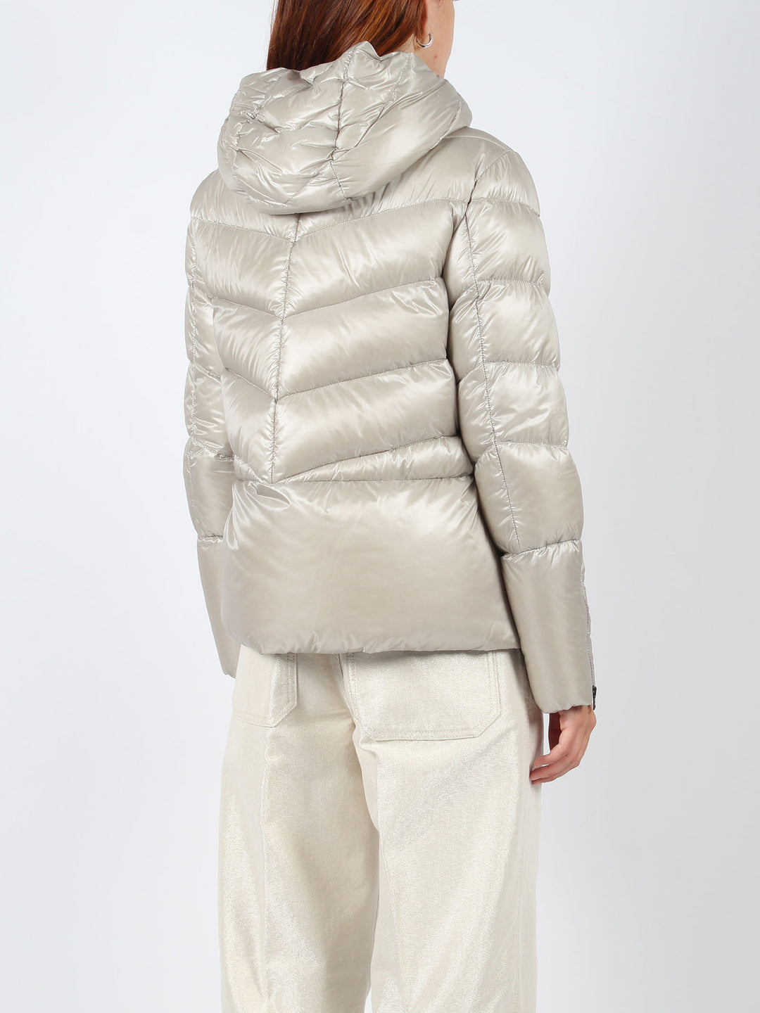 Nylon short down jacket