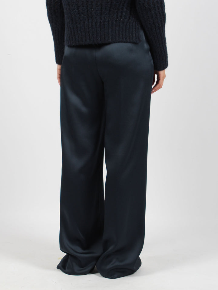 Fluid satin trousers