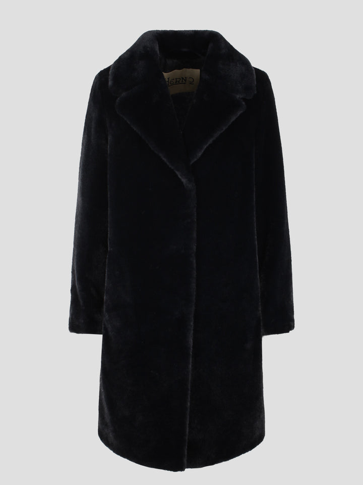 Eco-fur mid coat