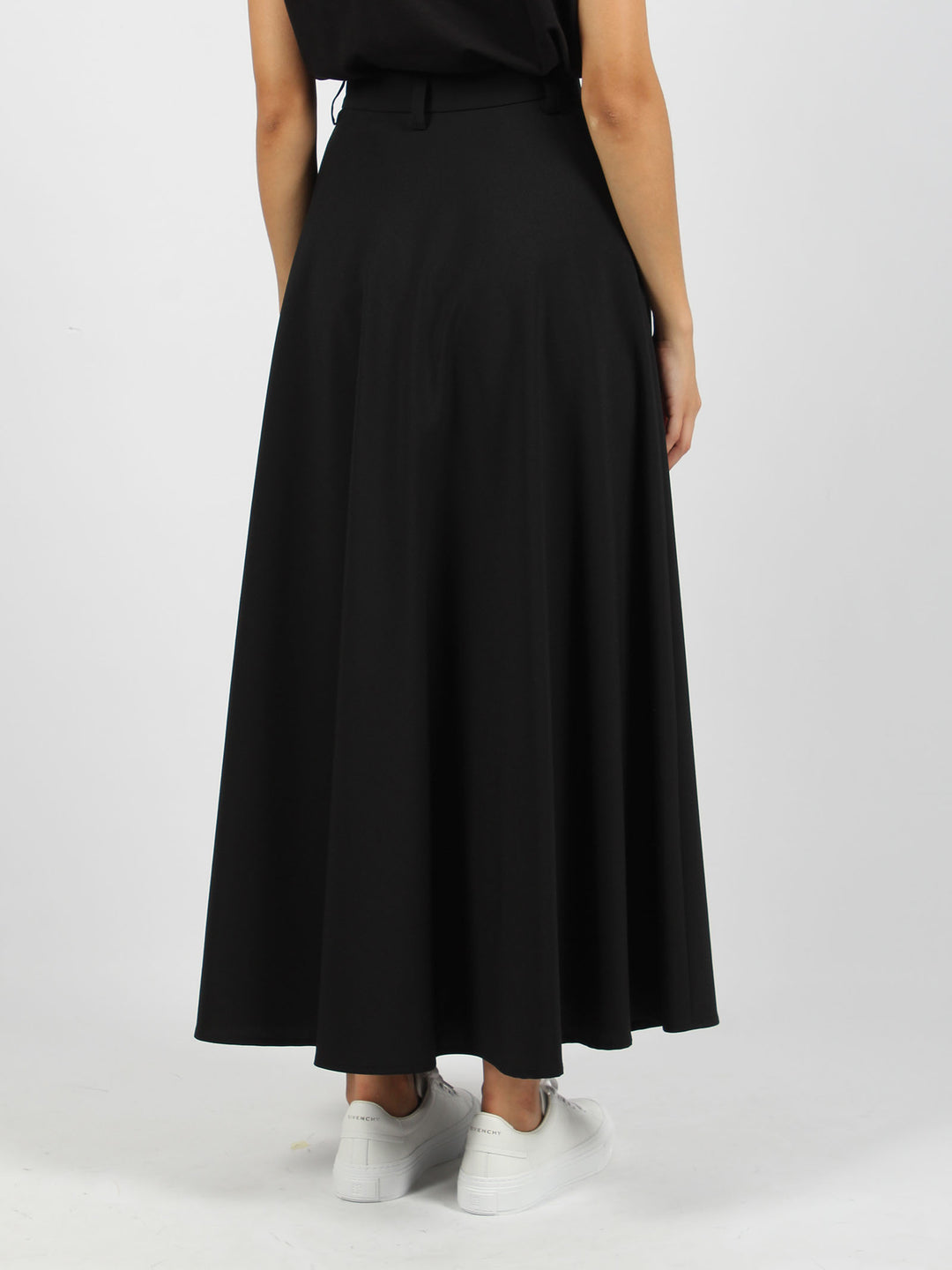 Jersey wool skirt