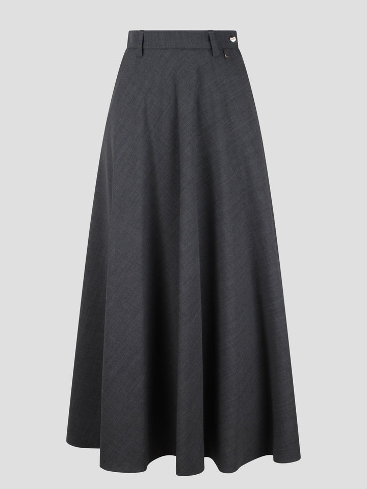 Jersey wool skirt