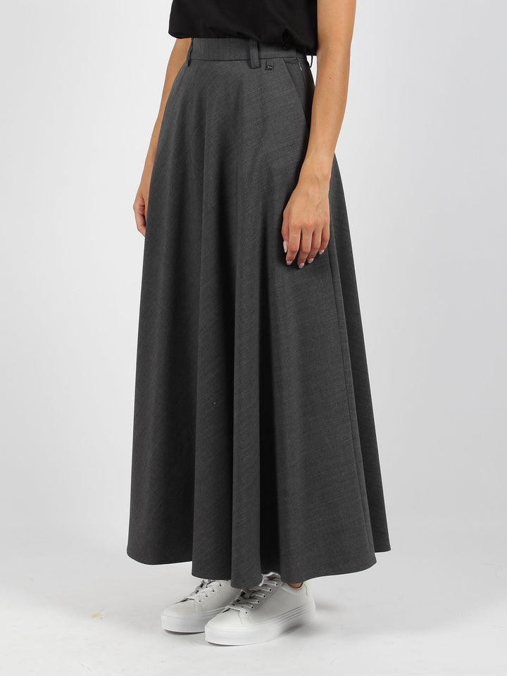 Jersey wool skirt