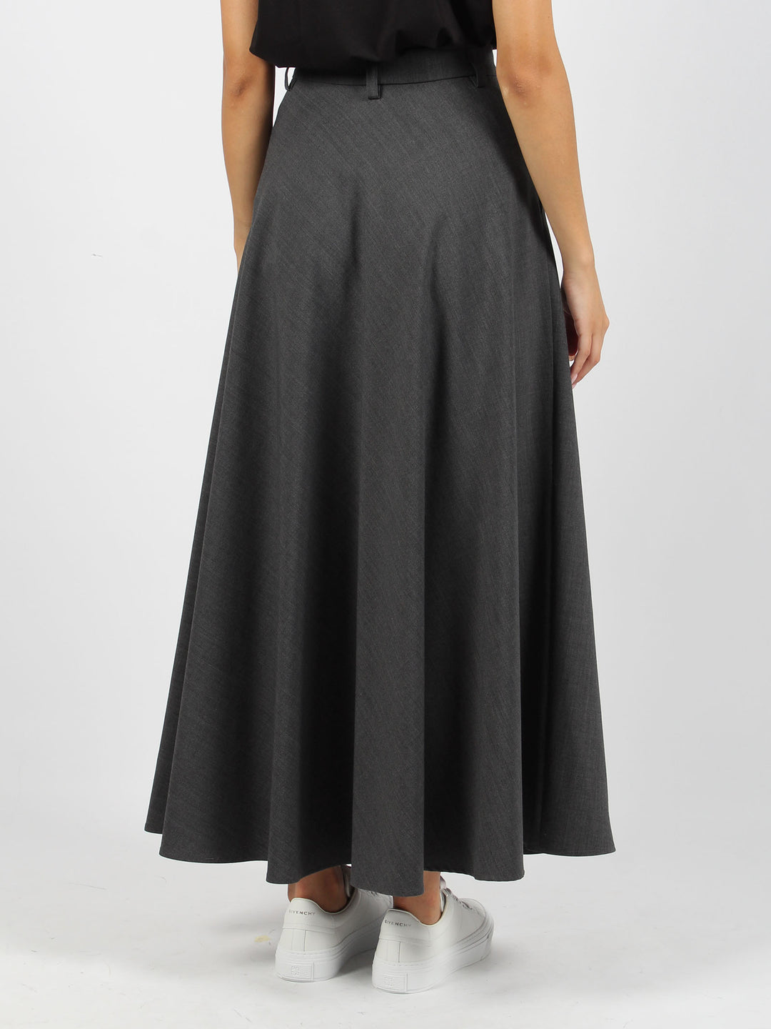 Jersey wool skirt