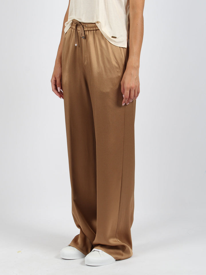 Fluid satin trousers