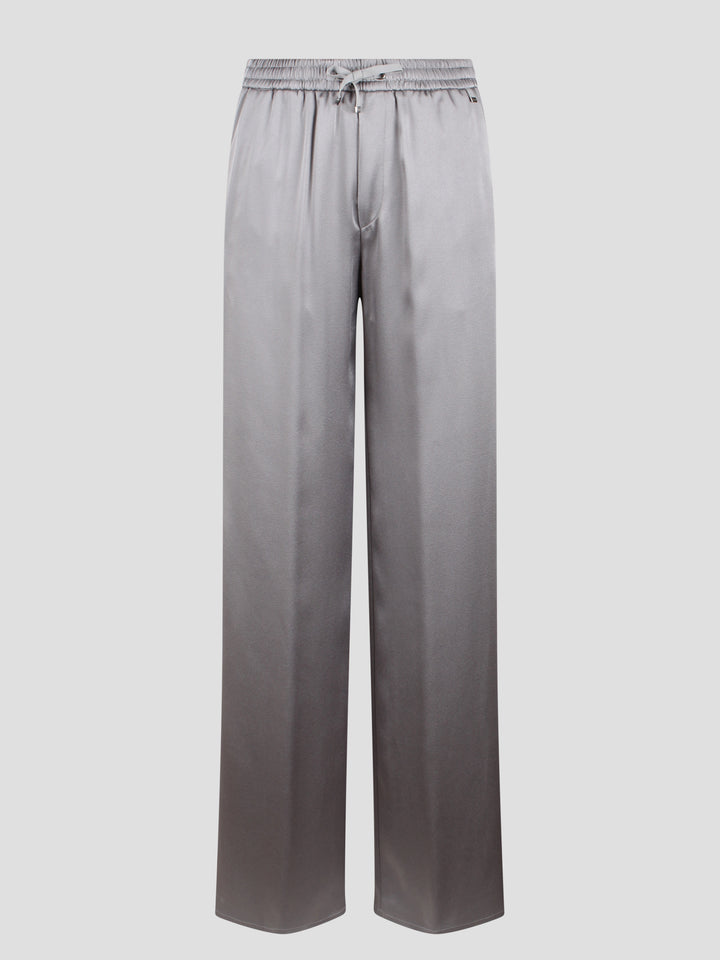 Fluid satin trousers