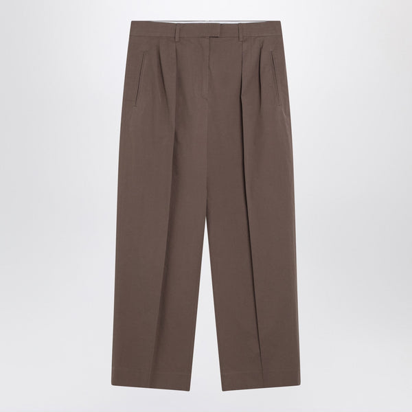 Taupe Cotton Trousers