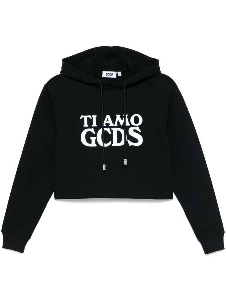 Ti Amo cropped hoodie