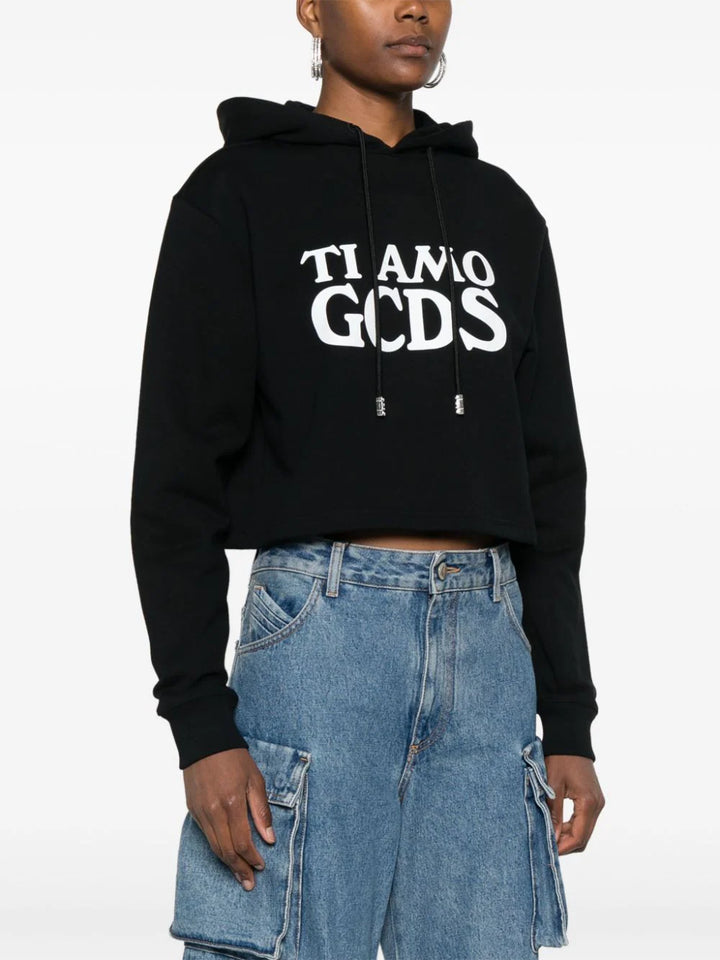 Ti Amo cropped hoodie