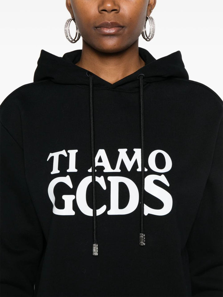 Ti Amo cropped hoodie