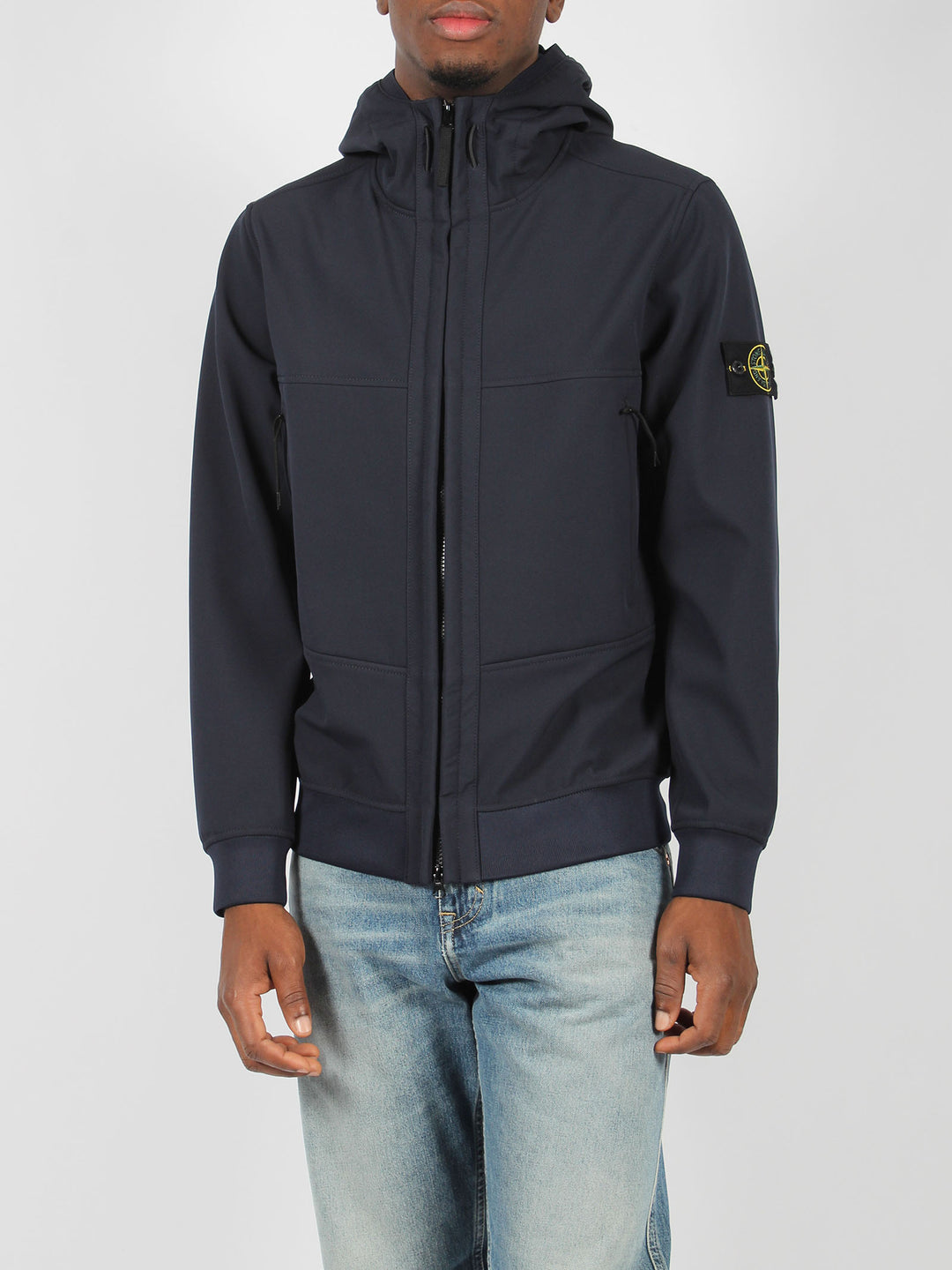 Soft shell- technology hooded jacket