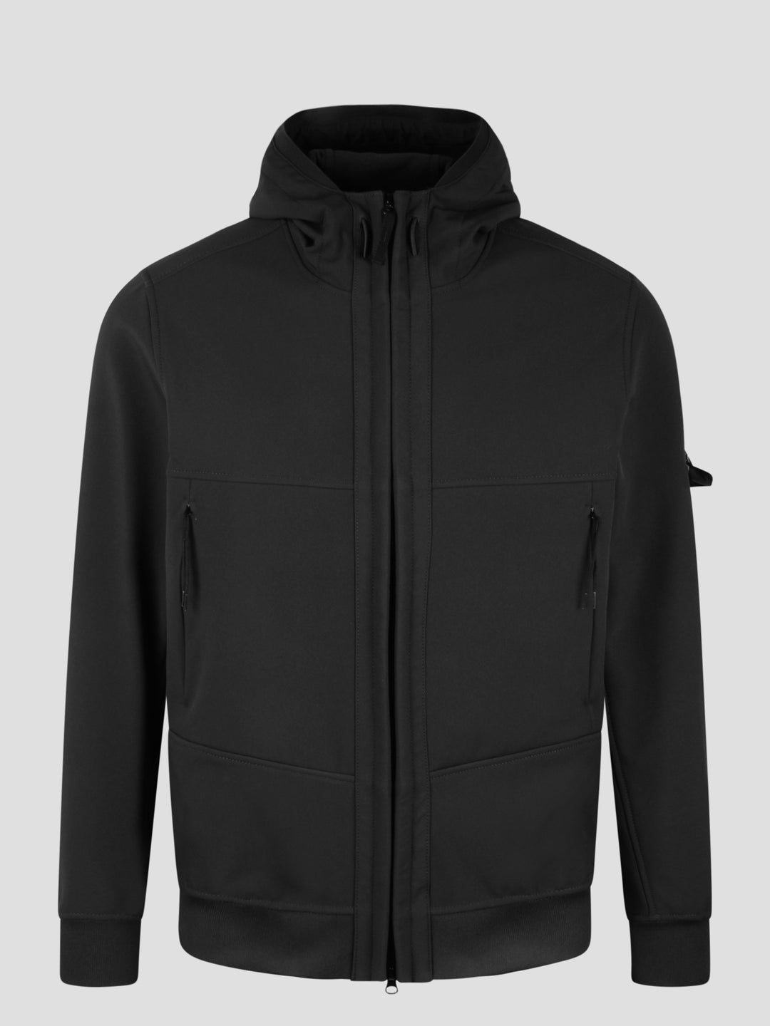 Soft shell- technology hooded jacket