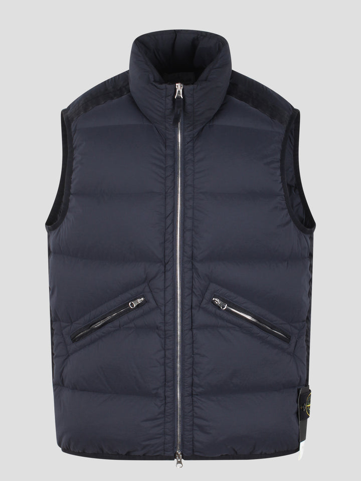 Seamless tunnel nylon down gilet