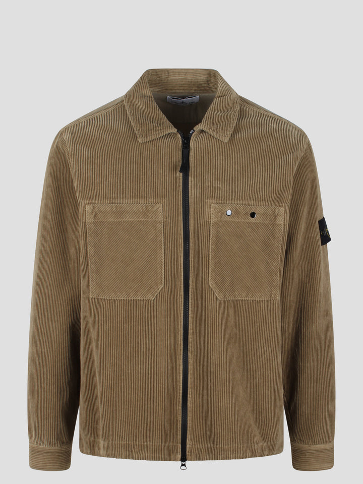 Organic cotton corduroy overshirt