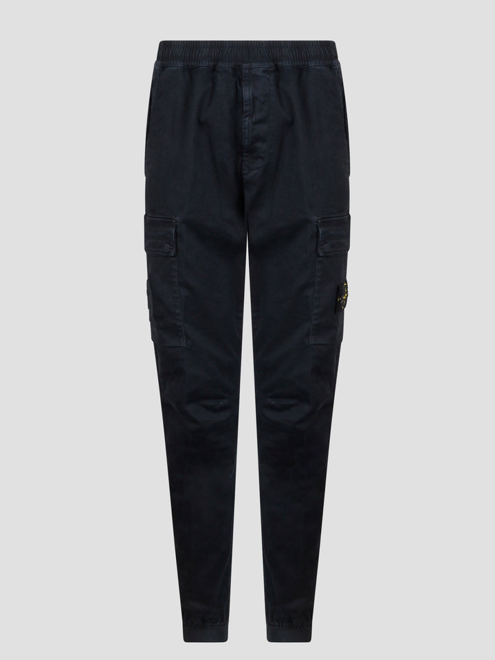 Elastic waist cargo trouser