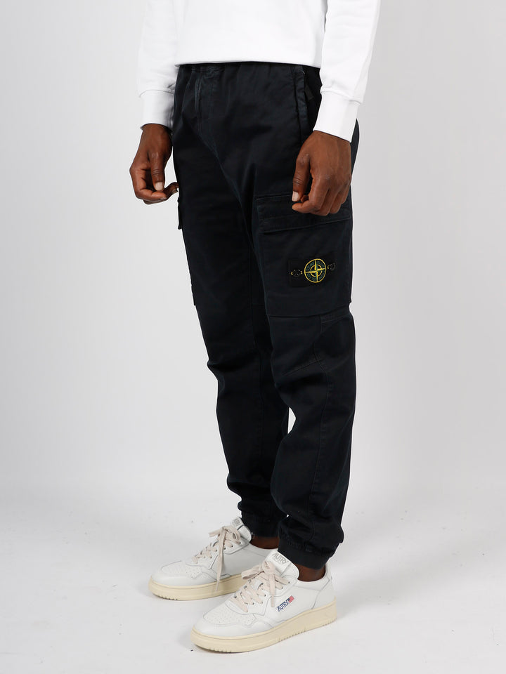 Elastic waist cargo trouser