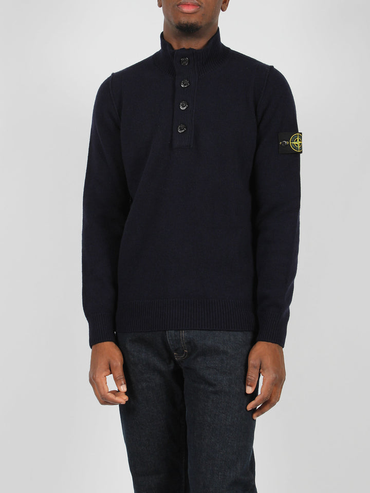 Half-zip knit pullover