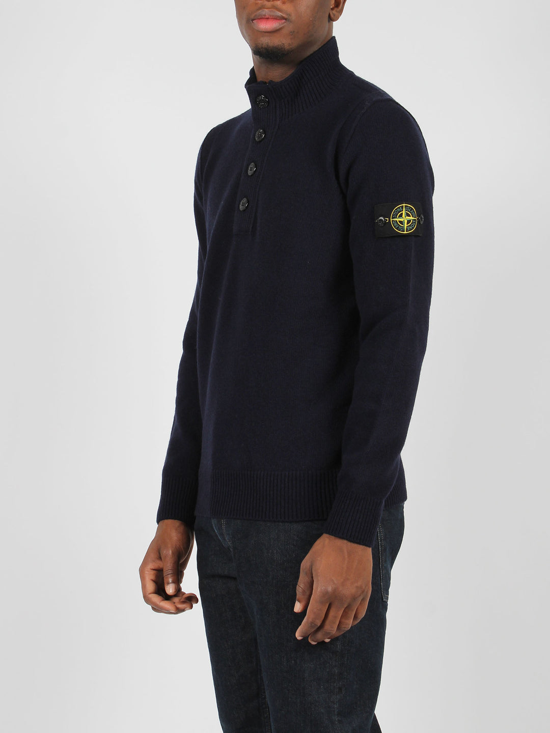 Half-zip knit pullover