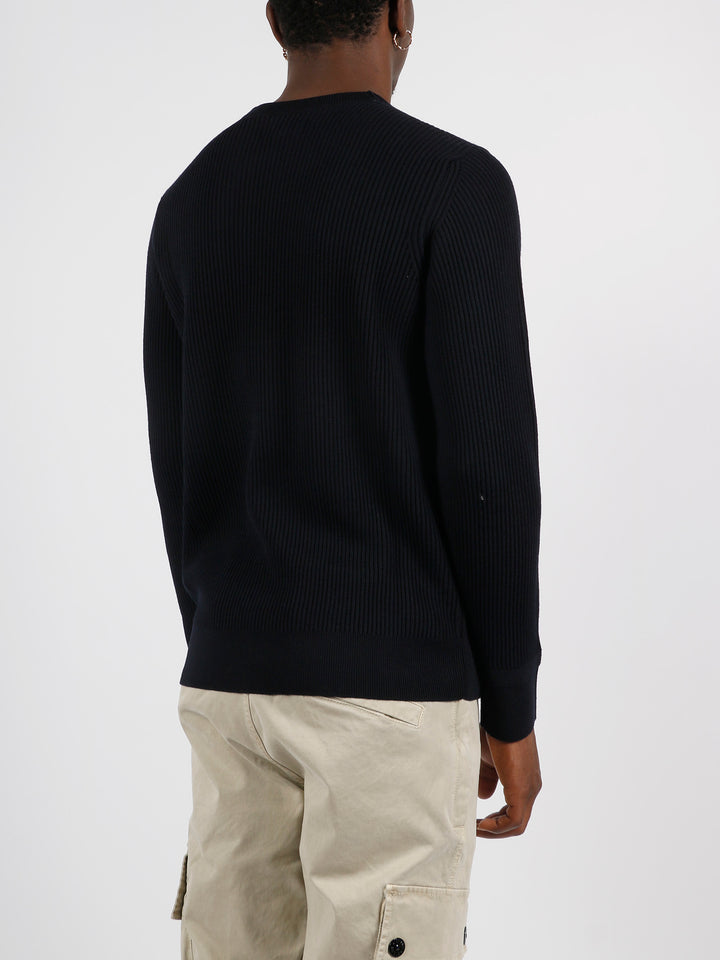 Full rib wool sweater