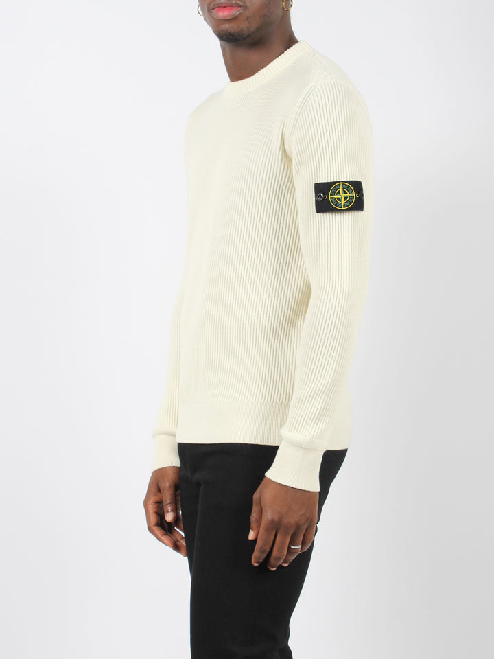 Full rib wool sweater