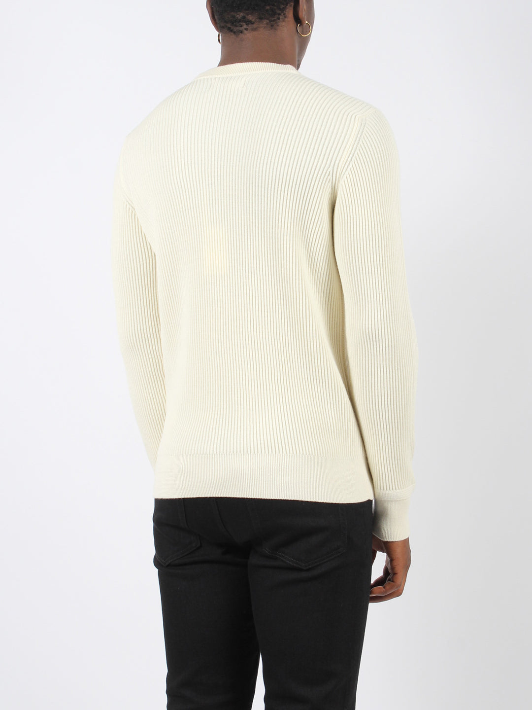 Full rib wool sweater