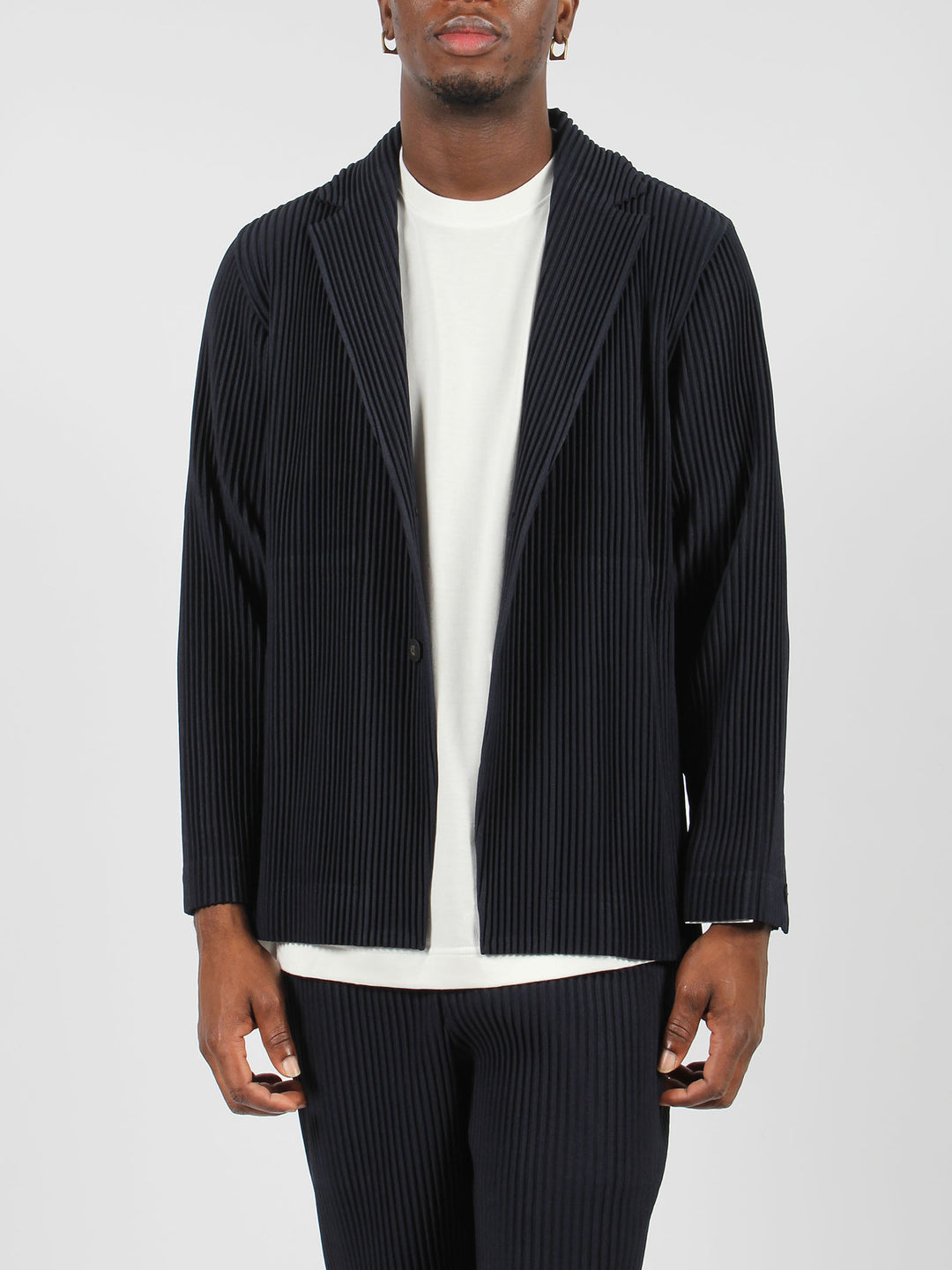 Pleated blazer