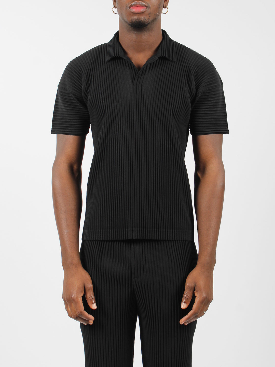 Pleated polo