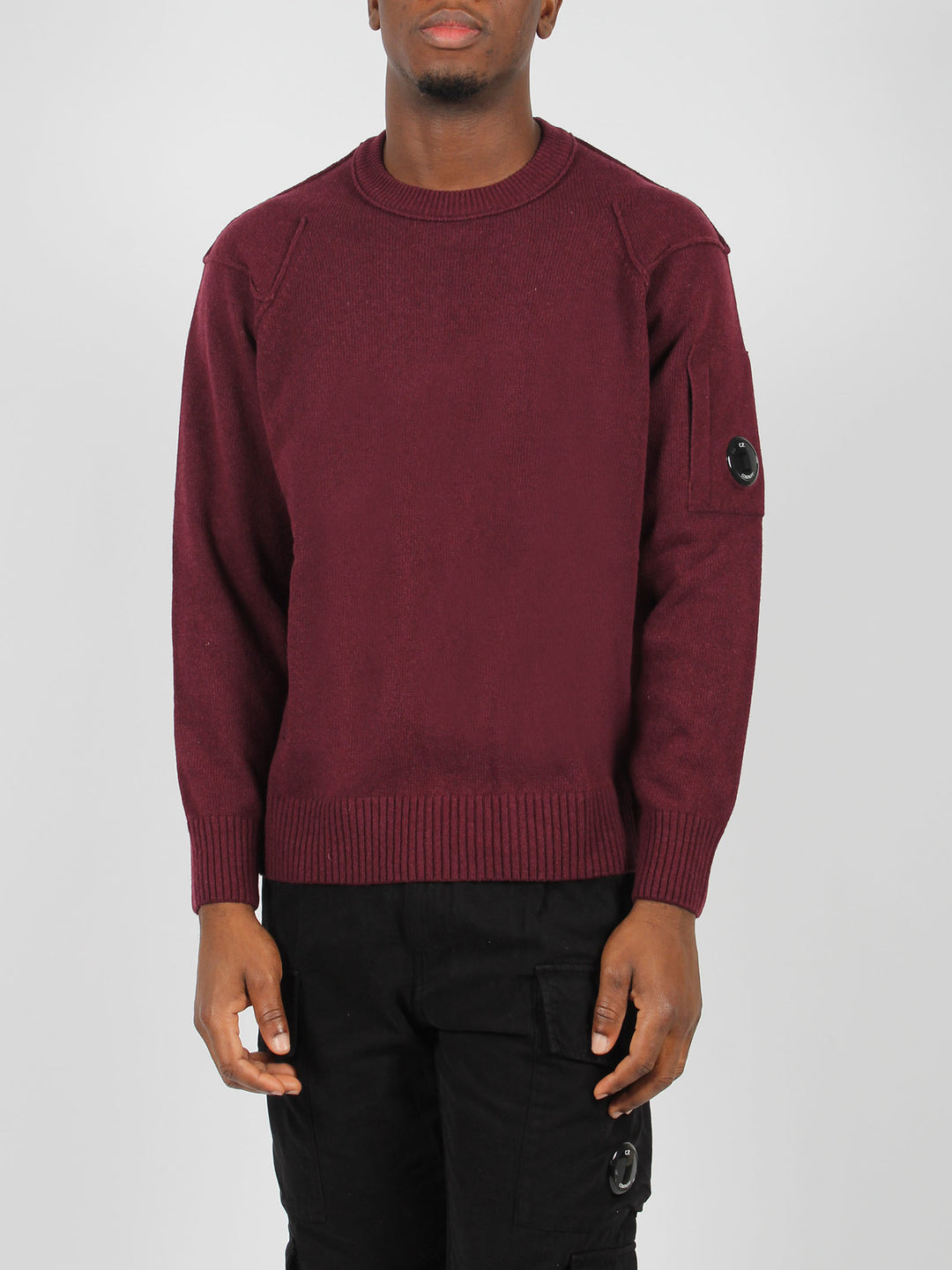 Lambswool grs crew neck knit