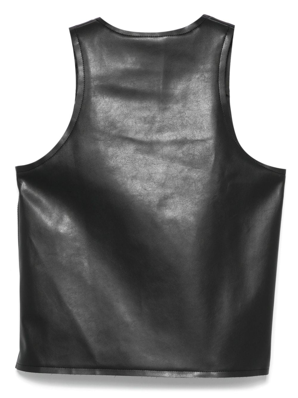 Faux leather tank top