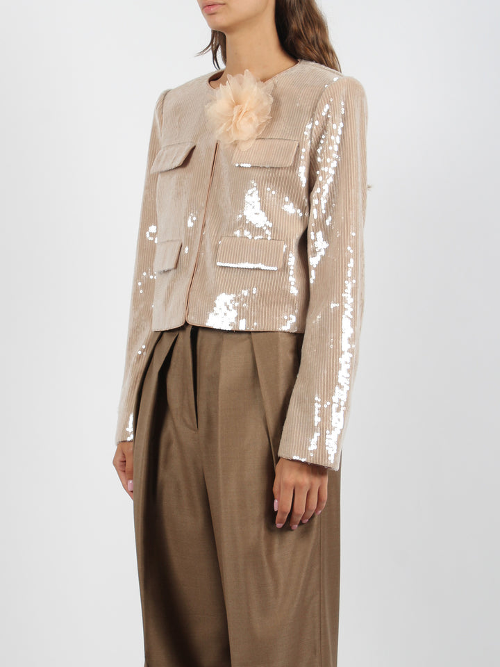 Champagne sequin jacket