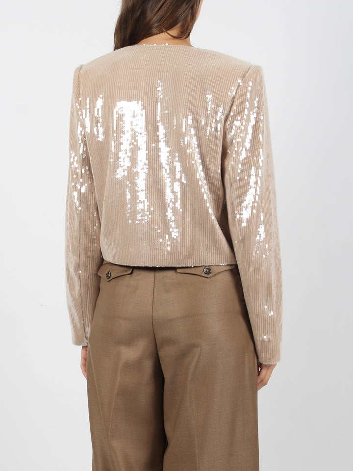 Champagne sequin jacket