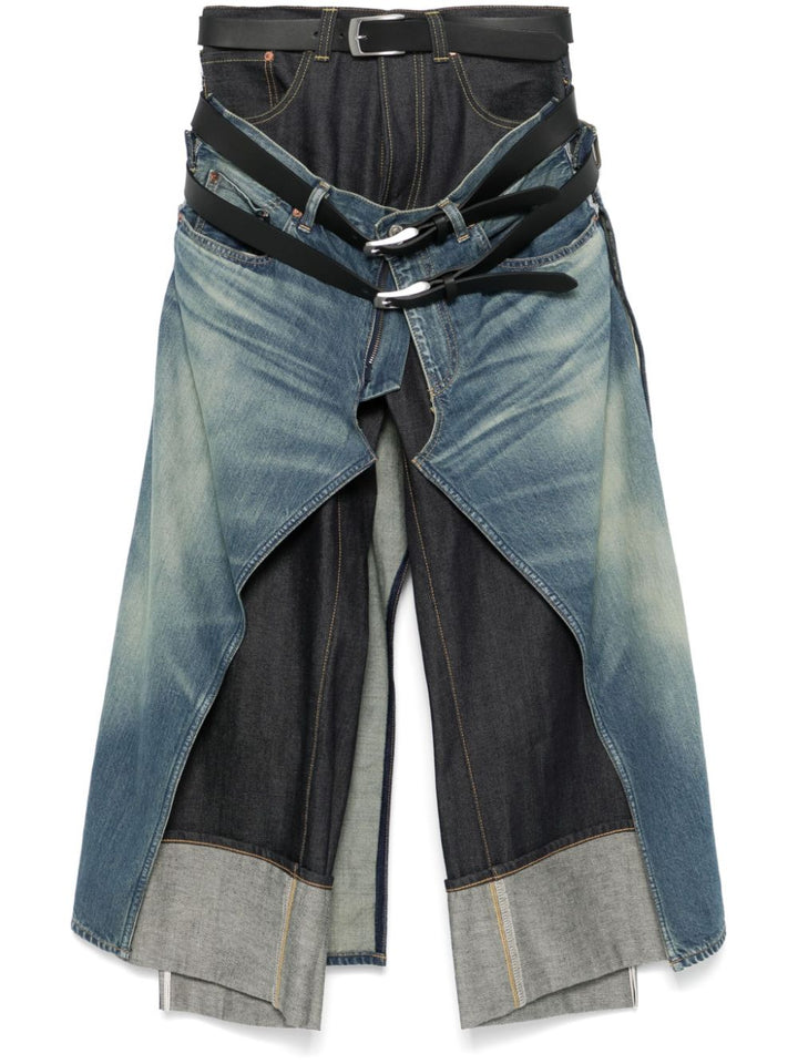 Jeans with belt