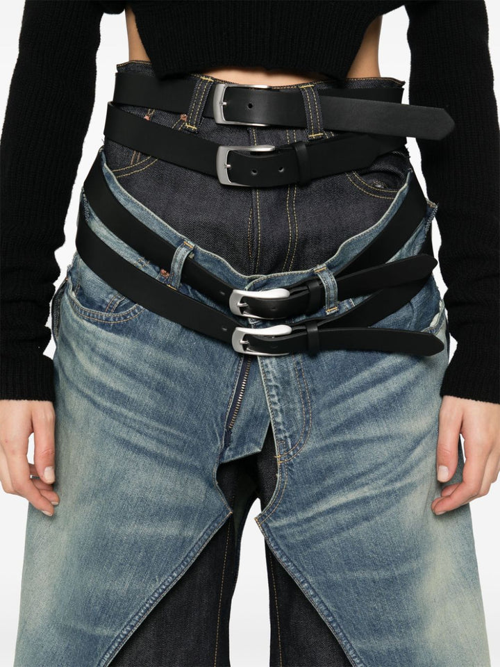 Jeans with belt