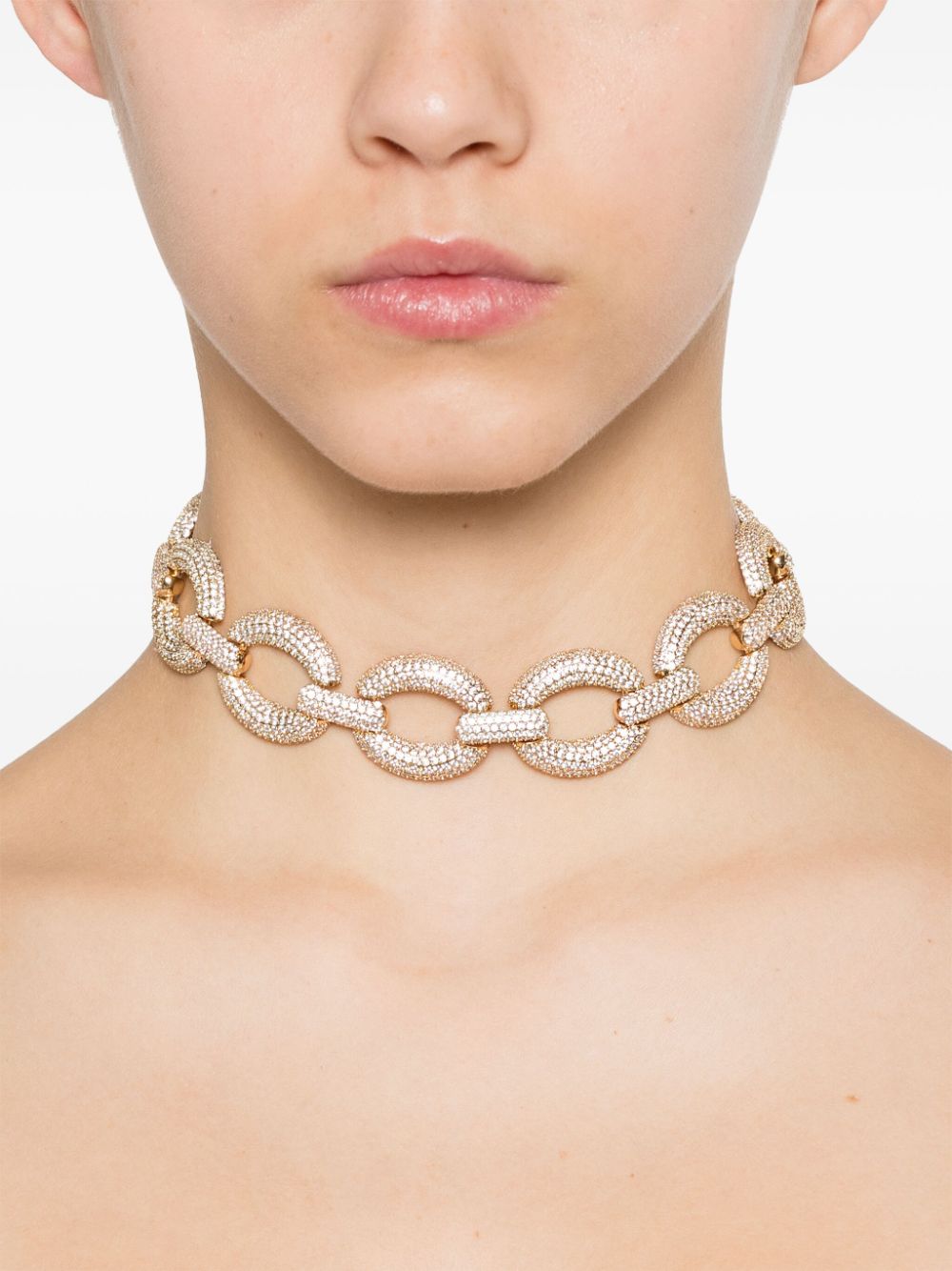 Choker with crystals