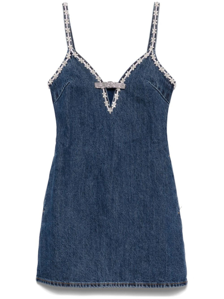 Short denim dress