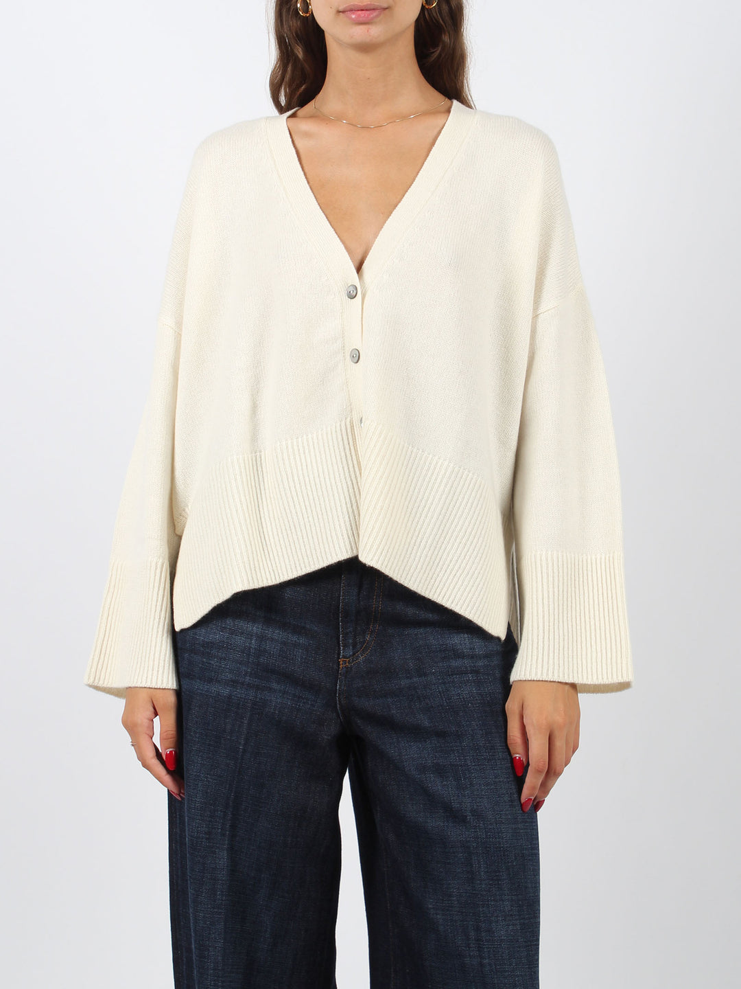 V-neck cardigan