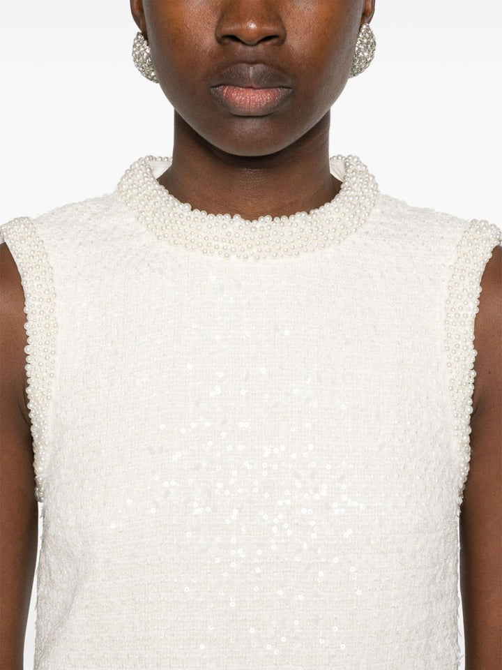 Bouclé dress with sequins